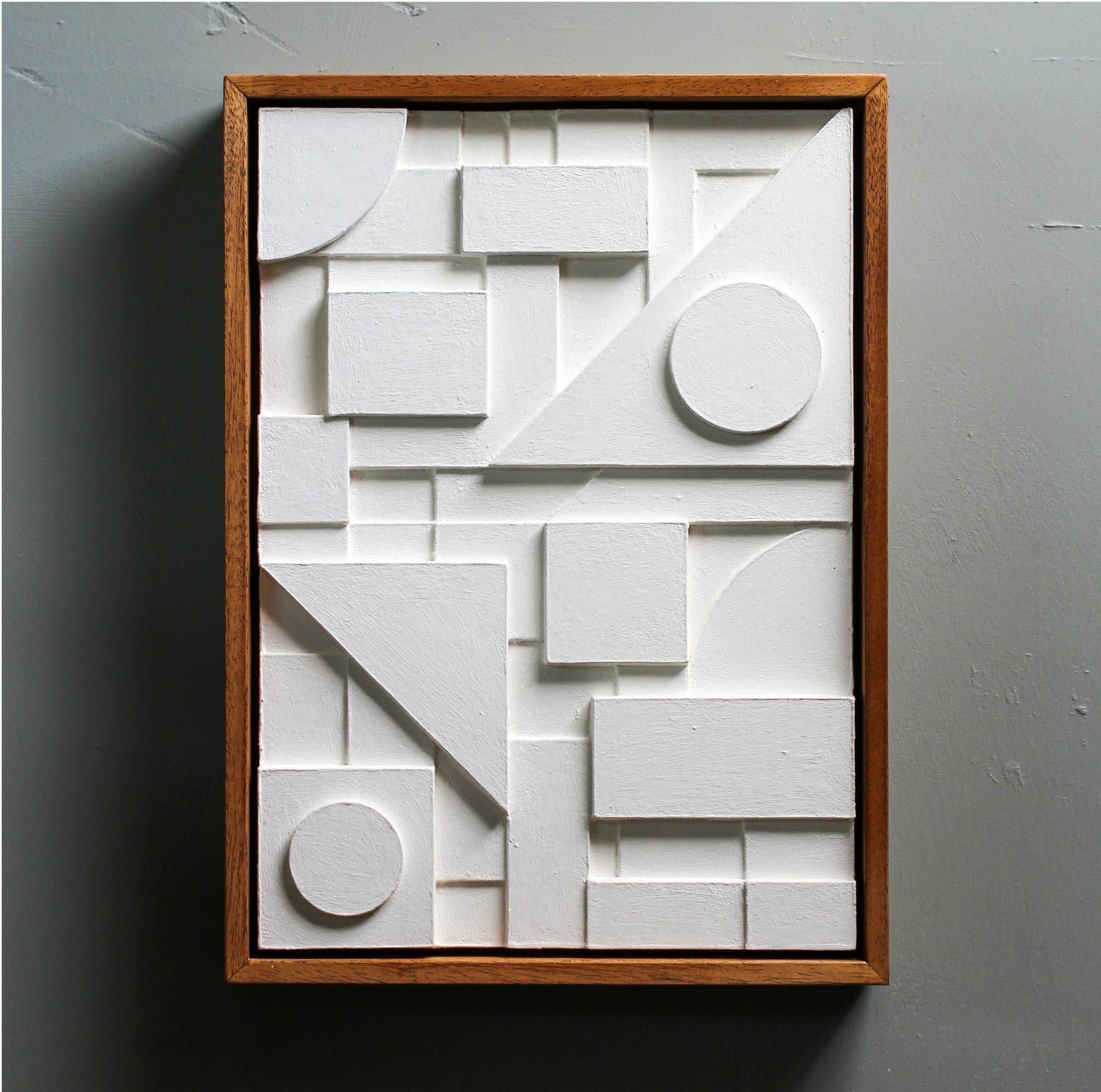 Modern Geometric Relief Sculpture