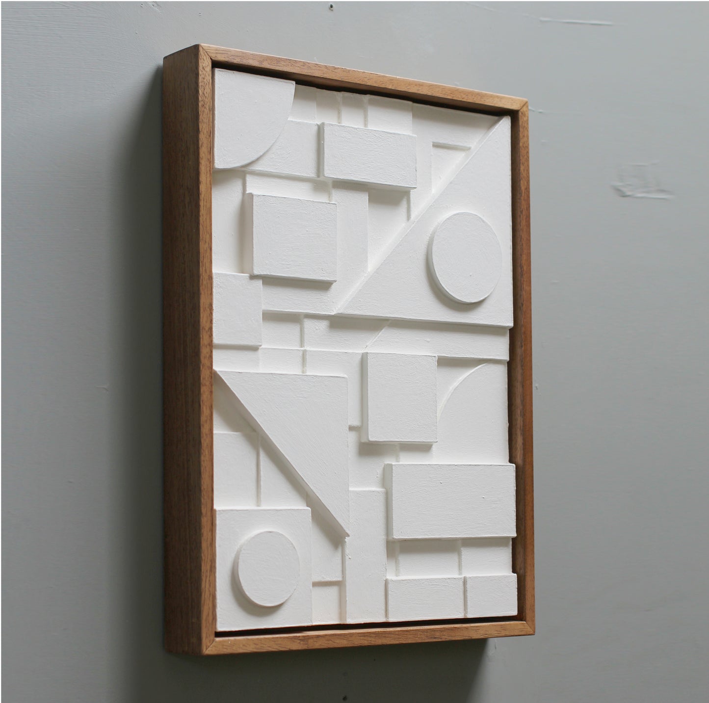 Modern Geometric Relief Sculpture