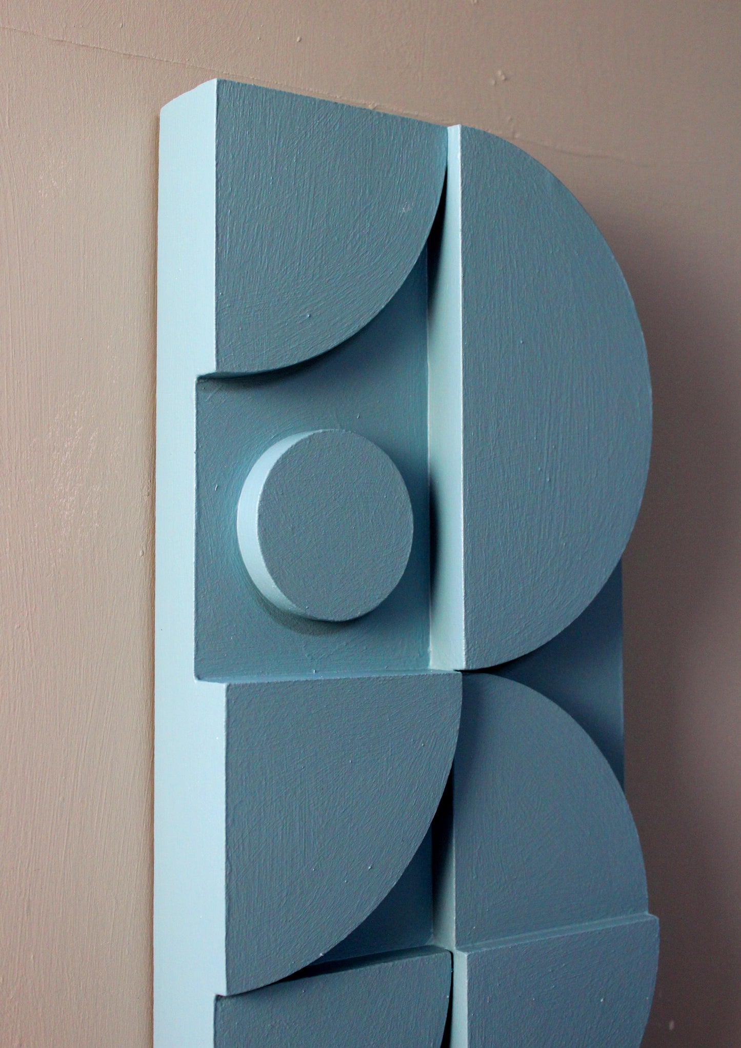 Modern Geometric Relief Wall Sculpture