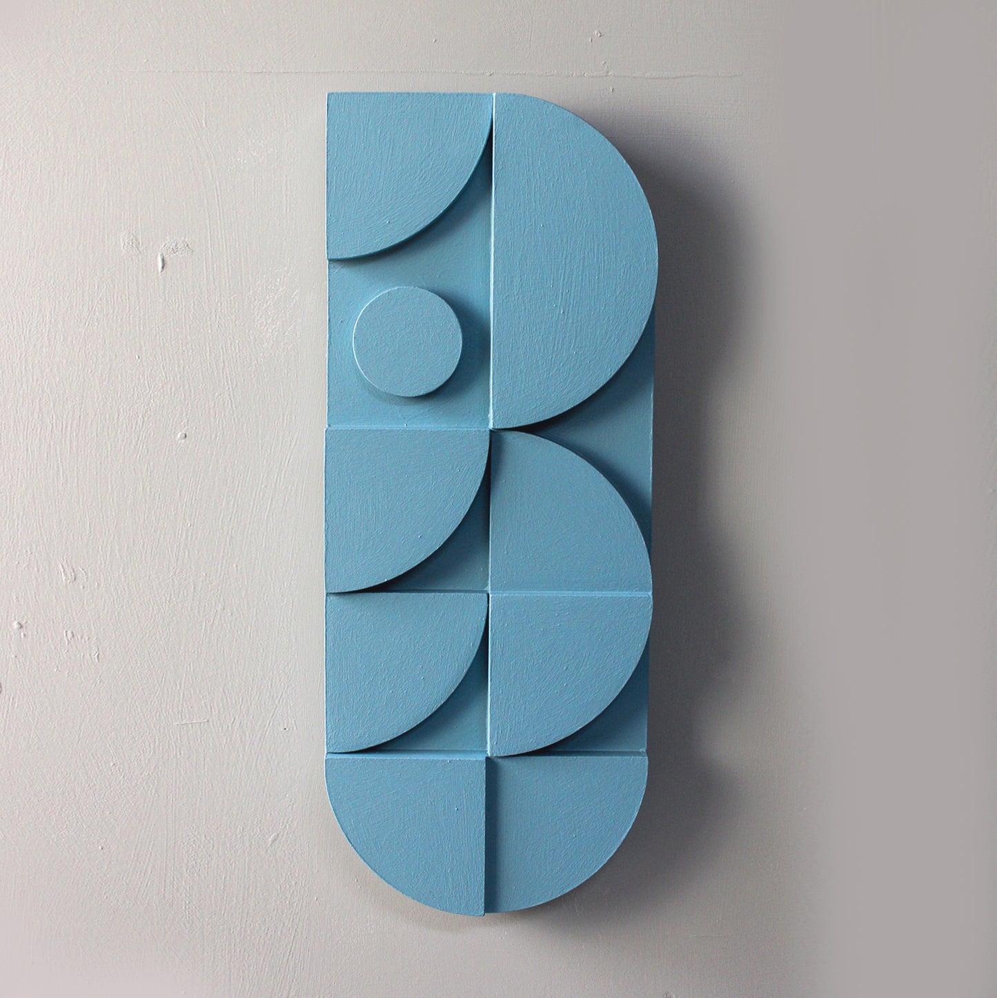 Modern Geometric Relief Wall Sculpture