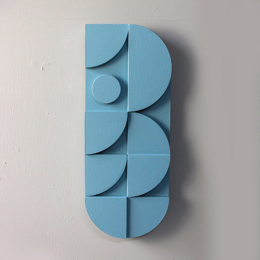 Modern Geometric Relief Wall Sculpture
